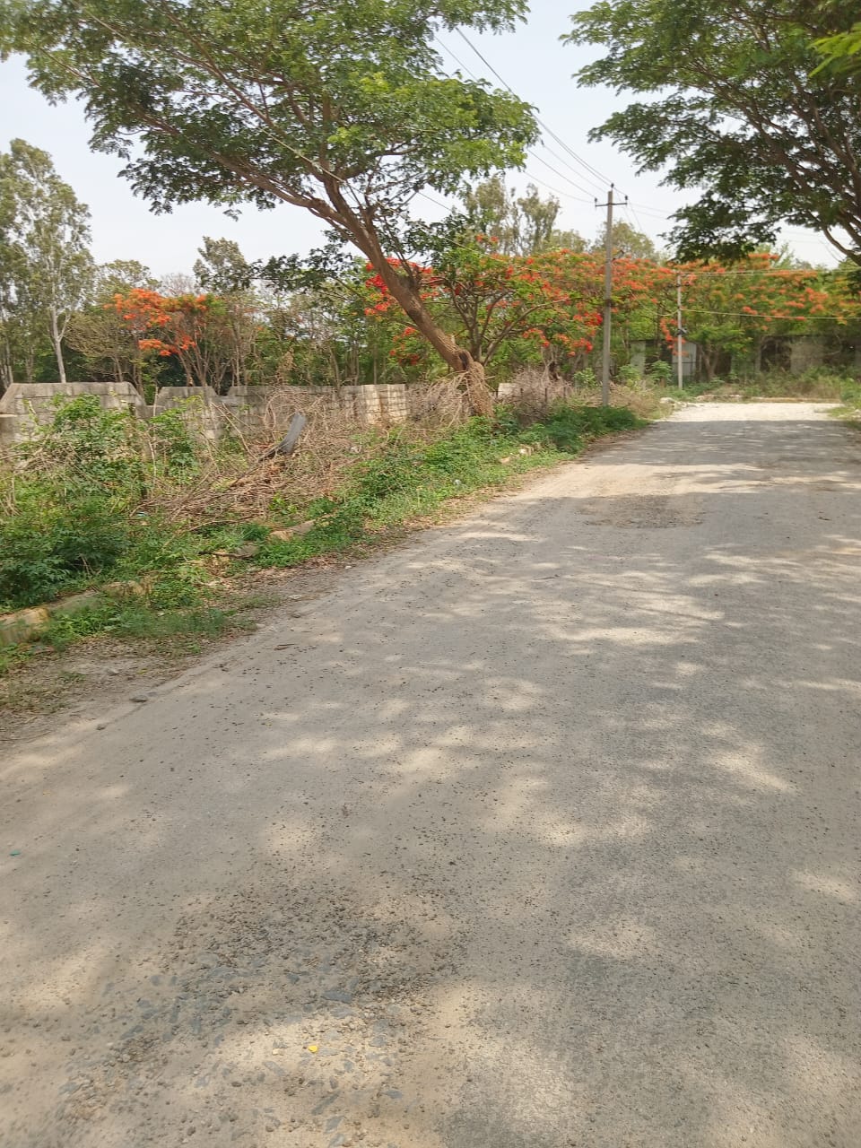 Wide roads at Infenity Kranthi Tech City near Sarjapura Circle