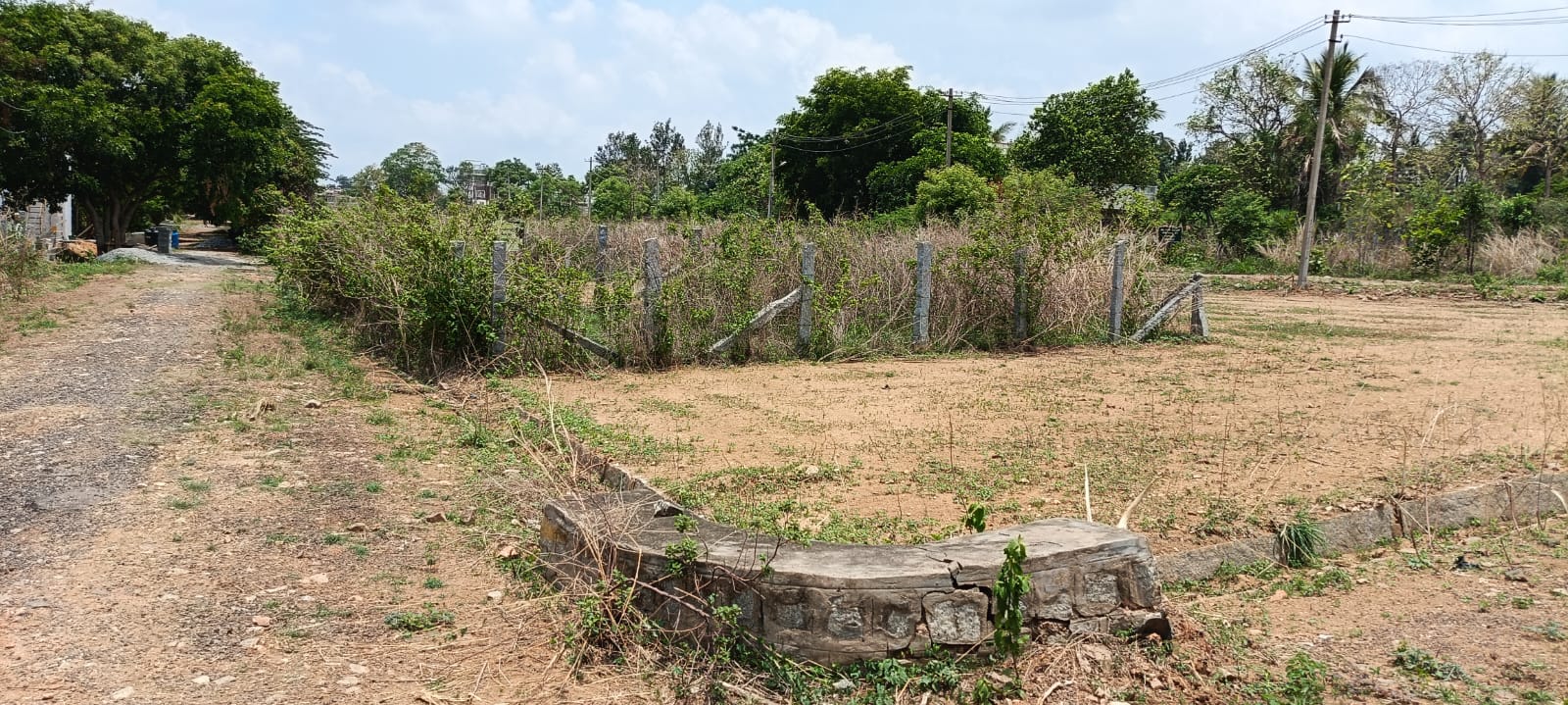 Corner plots on the other side of property at Infenity Dwarka Enclave at Hampapura, Bidadi