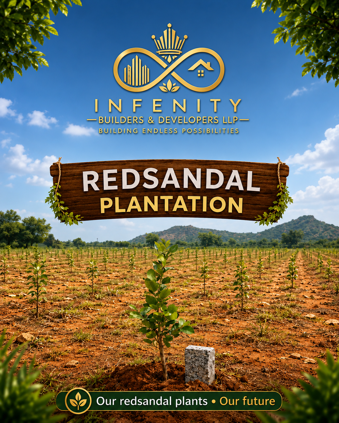 Best investment in Farm Lands with Red Sandalwood plantation